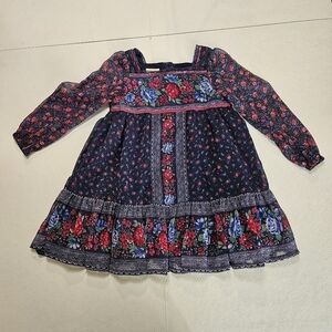 monsoon size 5-6 years girls dress. bottoned back. long sleeve.